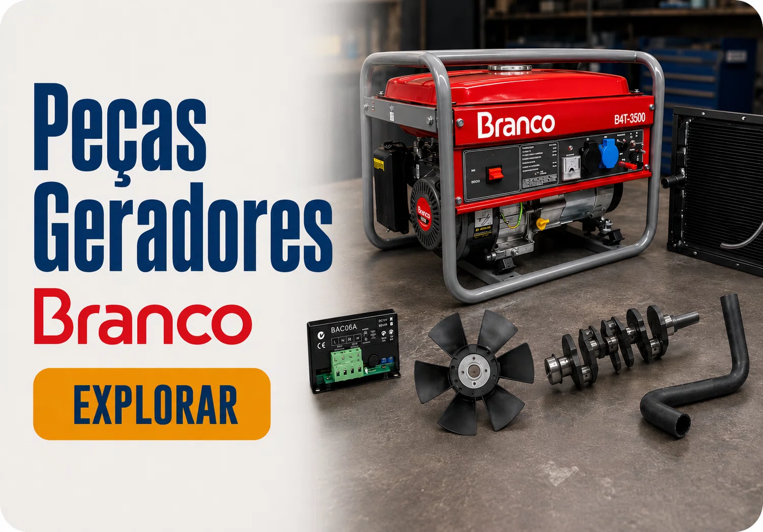 Peças Geradores BRANCO