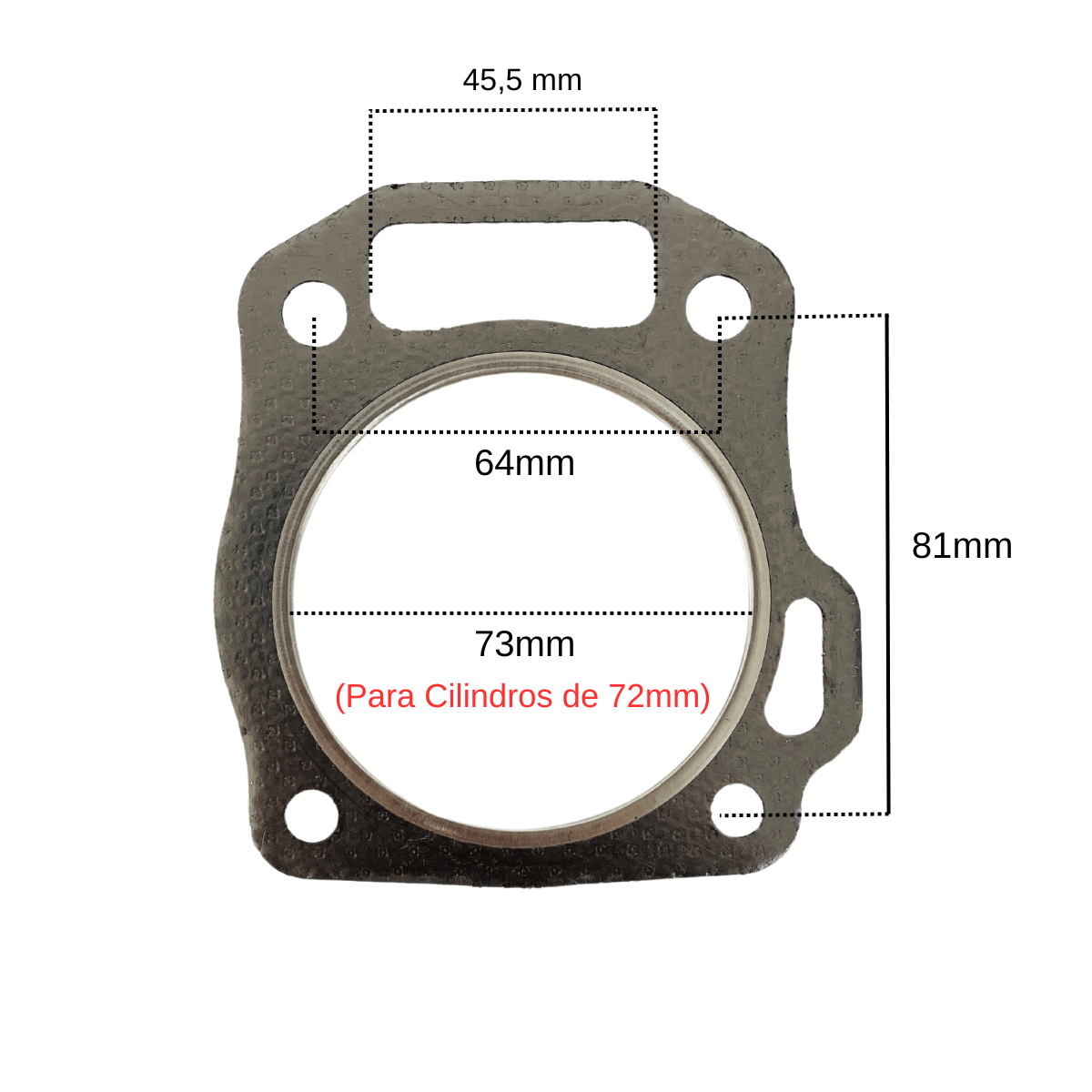 Junta Cabeçote Para Motor B4T 7.5hp Branco 13105535 Cor:Única;Tamanho:Único
