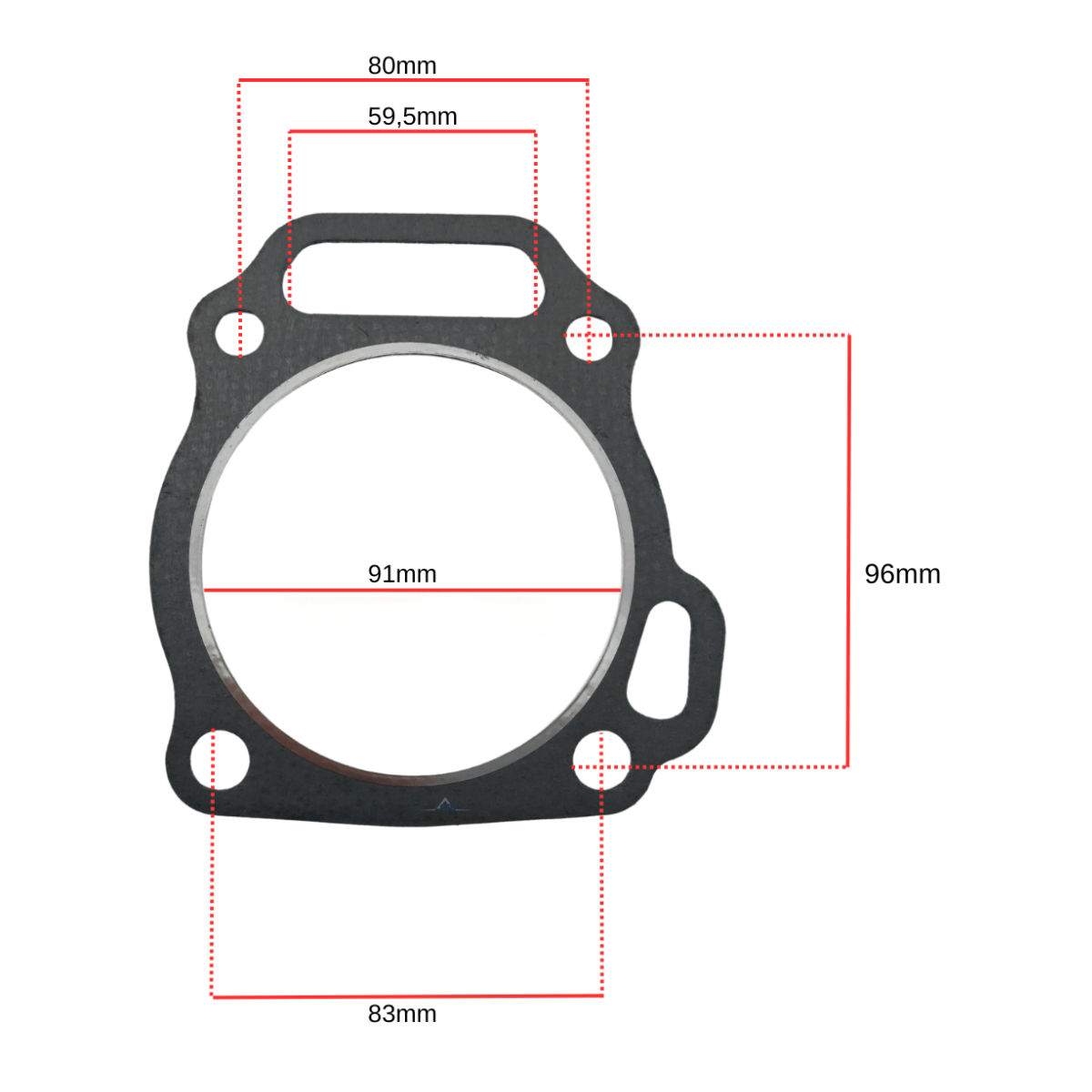 Junta Cabeçote Vedação Branco Original Para Motor B4T 15.0HP Cor:Única;Tamanho:Único