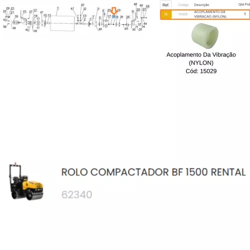 Acoplamento da Vibração para Rolo Compactador BF Buffalo