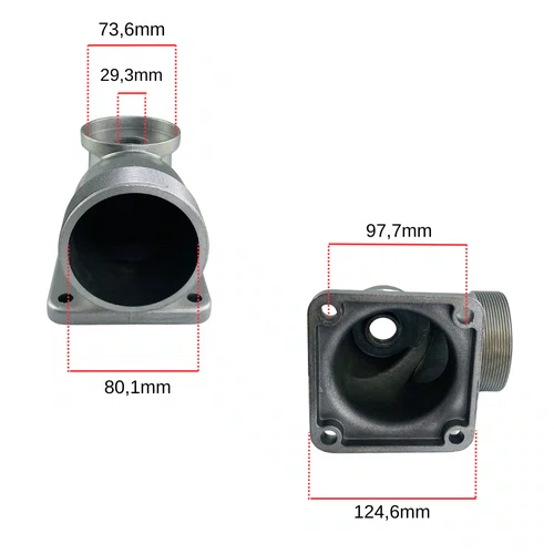 Bocal de Saída para Motobomba 3" Polegadas Buffalo