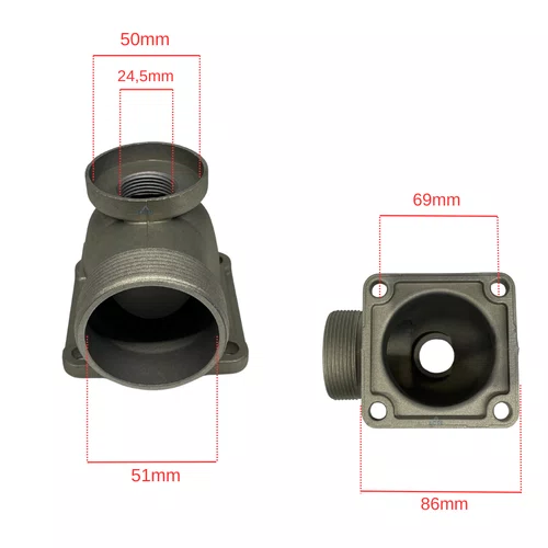 Bocal Saída 2 Pol Para Motobomba MB B4T 710 Branco 19209910
