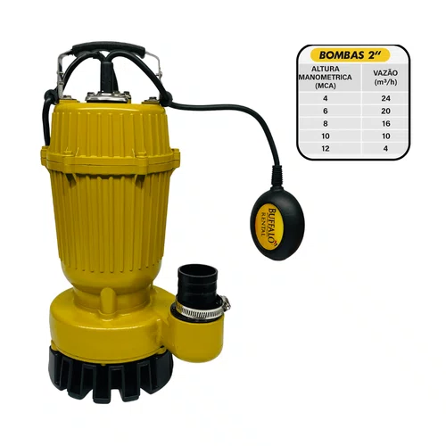 Bomba D'agua Submersa 2 Polegadas Com Boia BFBB 2 Buffalo