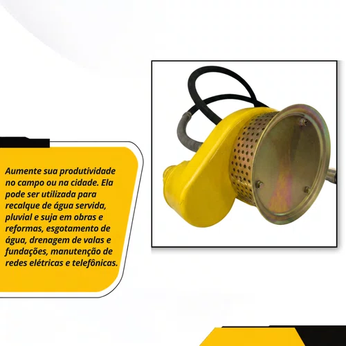Bomba Submersa de Mangote 3 Polegadas Branco Original