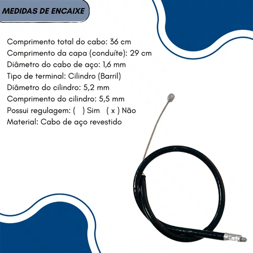 Cabo Acelerador do Pulverizador Costal BFG 40 - Buffalo