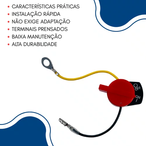 Chave/Botão Liga e Desliga para Motor 5.5 a 15HP