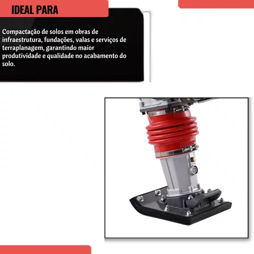 Compactador de Percussão á Gasolina BCP - 75 Branco 90310575