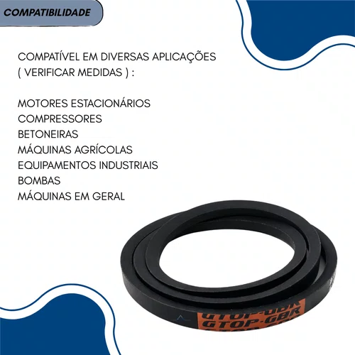 Correia em V A-48 para Betoneira de 400L - Diversos Modelos