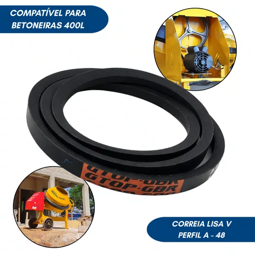 Correia em V A-48 para Betoneira de 400L - Diversos Modelos