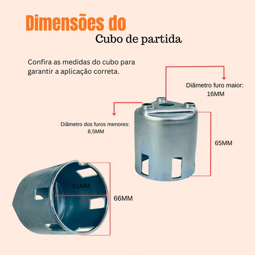 Cubo Partida Buffalo para Motor BFG(E) Rental/Marine Buffalo