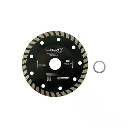 Disco Diamantado Turbo 110x20mm para Cortes Marmores/Pedras