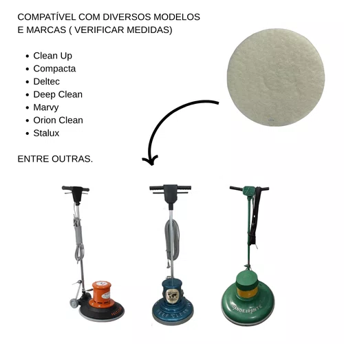 Disco para Enceradeira Branco 410mm