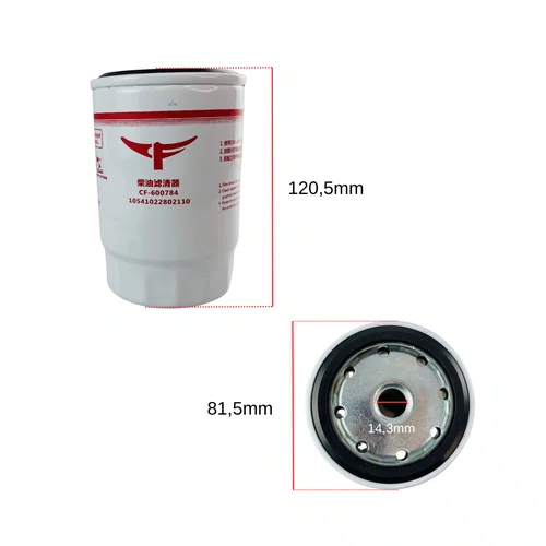 Filtro Combustível CÓD: 14002290 P/ Motor BD 61.0cv - Branco