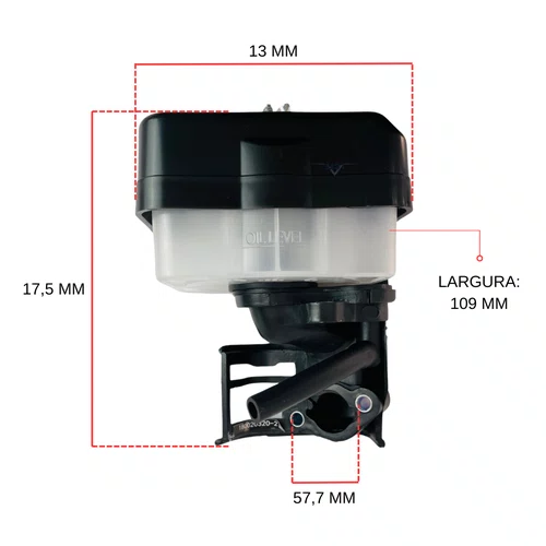 Filtro de Ar A Oleo Motor B4T 5.5/6.5/7.0/7.5hp - Branco Cor:Única;Tamanho:Único