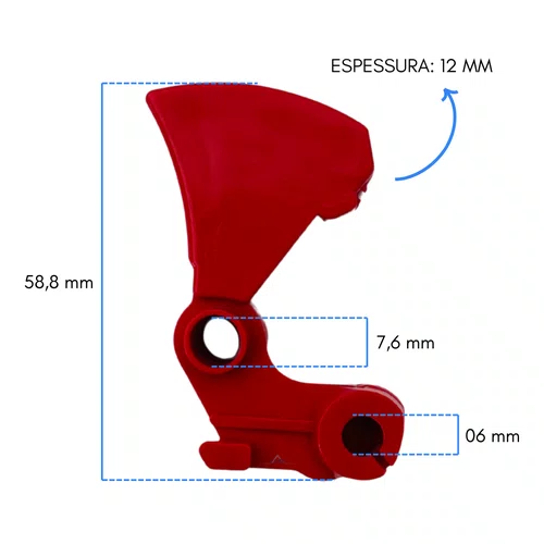 Gatilho Acelerador Para Roçadeira BR 33A Branco 19313370