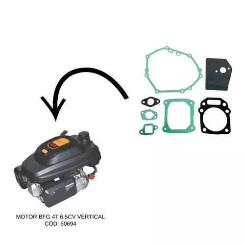 Jogo Juntas para Motor Vertical BFG 6.5cv Buffalo Original