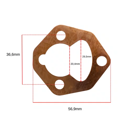 Junta Bomba Injetora 0.50mm para Motor Diesel 13hp Bufallo