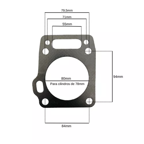 Junta do Cabeçote P/ Motor BFGE 23.0cv Pro Buffalo - 8895