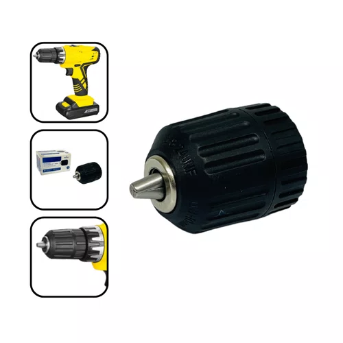 Mandril 1/2" 13mm P/ Furadeiras Chave de Impacto Menegotti