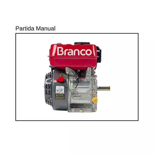 Motor Partida Manual sem Alerta de Óleo B4T 7.0H Branco