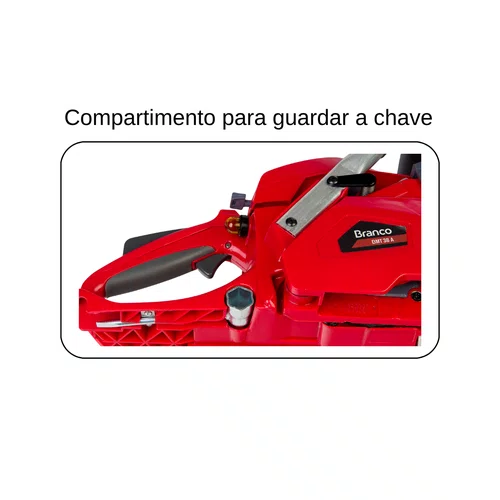 Motosserra Corrente Aregon á Gasolina BMT-38A 1,6cv Branco