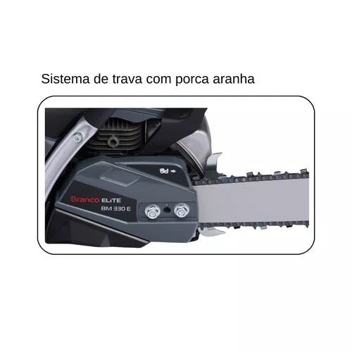 Motosserra Á Gasolina Branco Elite Bm-330 54,3cc Sabre 18" - 90315555