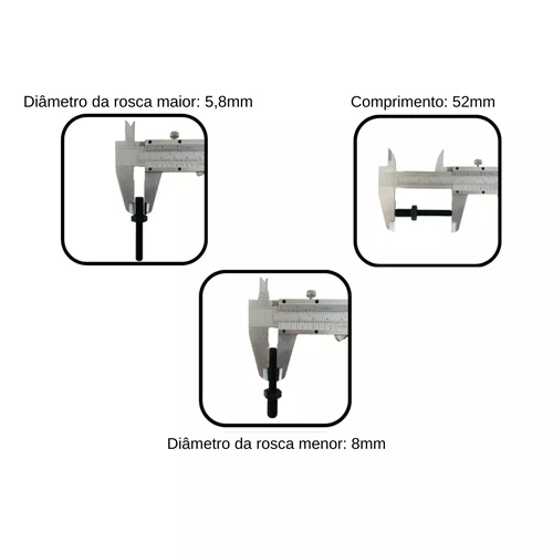 Parafuso Regulagem Balancim para Motor BFG 5.5cv Buffalo