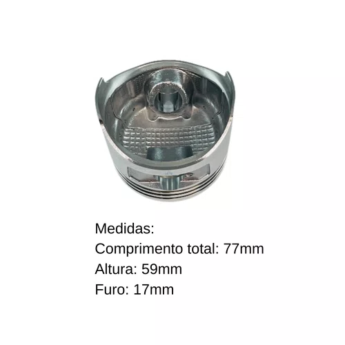 Pistão Std para Motor B4T8.5hp/Motobomba MB-Branco Original
