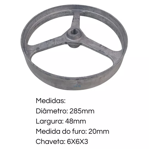 Polia de Alumínio Original para Betoneira 400 Litros CSM