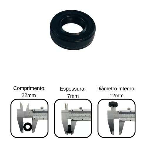 Retentor do Eixo Virabrequim para Roçadeira BR 26/52G Branco