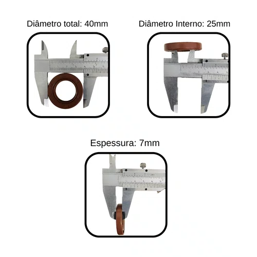 Retentor 25X40X7 Motocultivador BFD(E)1100/1120 Plus Buffalo
