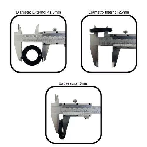 Retentor 25x41.25x6mm para Motor 5.5/6.5hp Buffalo 446