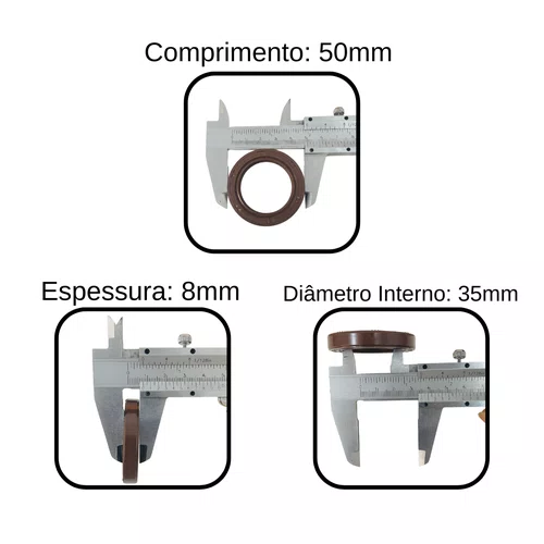 Retentor 35x50x8 Motor á Diesel 10.0/13.0hp Branco Original