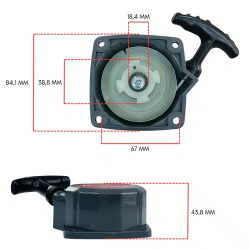 Retrátil Completo para Roçadeira BR 52G - Branco Original
