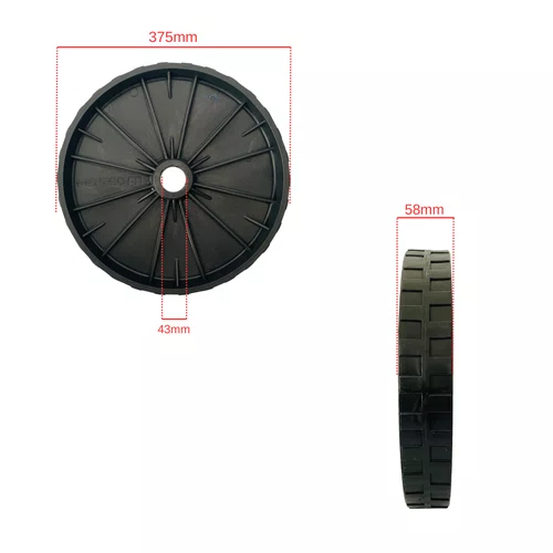 Roda Plástica Lisa para Betoneira 250/400L Prime Mengotti