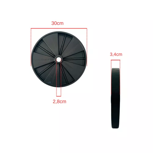 Roda Pp Betoneira Menegotti 120/130/150L Original 24110107