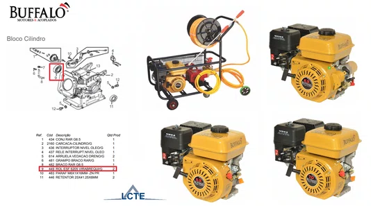 Rolamento 6205 para Motores BFG(E) 6.5cv - Buffalo Original