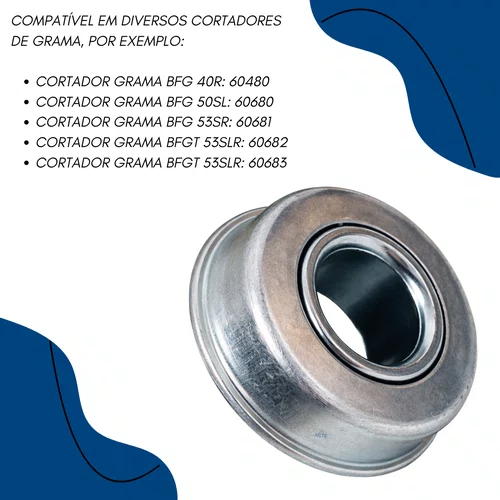 Rolamento Roda Cortador de Grama Blindado ZZ Buffalo Original