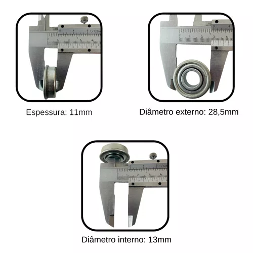 Rolamento da Roda 14" Cortador de Grama B4T6000/7000 Branco