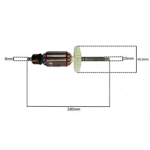 Rotor para Lixadeira de Parede MLP750 Led Menegotti