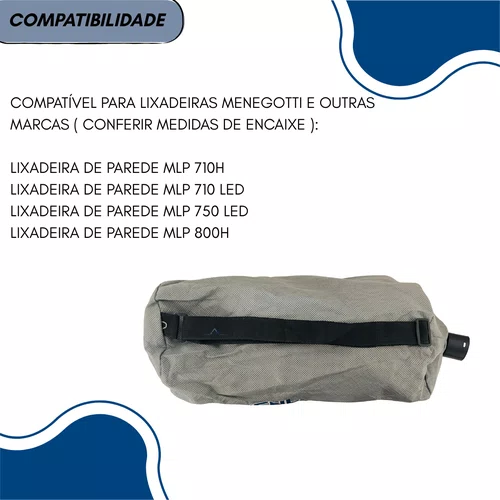 Saco Coletor De Po Para Lixadeira de Parede e Teto Menegotti