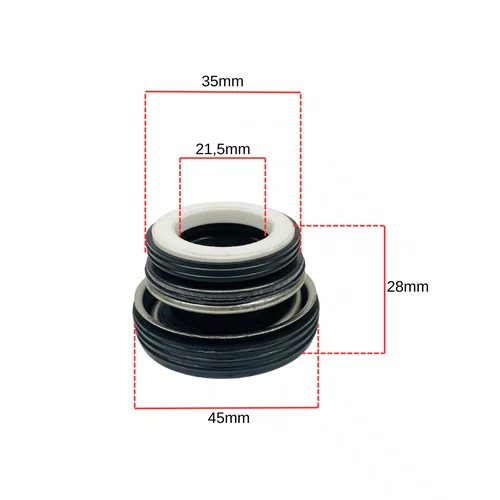 Selo Mecanico 2P/3Pol p/ Motobomba Motor 6.5cv Buffalo 192