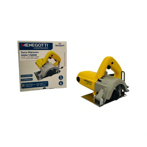 Serra Mármore Makita 1300w Amarela 110mm 220v Menegotti