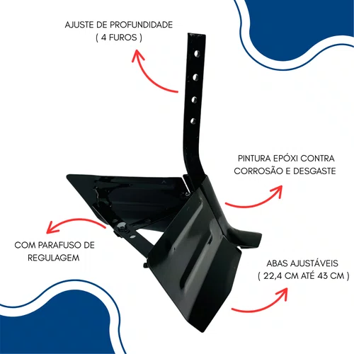 Sulcador Ajustável Buffalo Original 38,2mm para Motocultivadores - CÓD: 10706