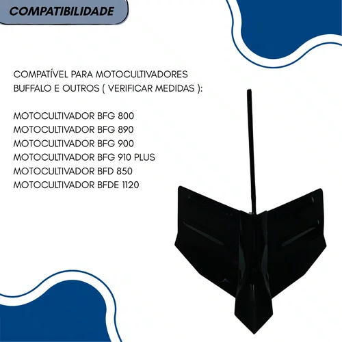 Sulcador Ajustável Buffalo Original 38,2mm para Motocultivadores - CÓD: 10706