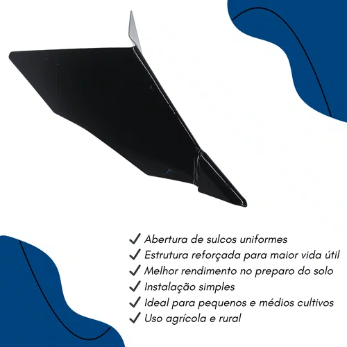 Sulcador Técnico Profissional Buffalo para Motocultivador Aço Reforçado Alta Precisão