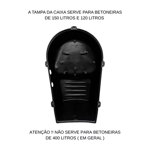 Tampa Da Caixa Do Motor Betoneira Menegotti 120/150l