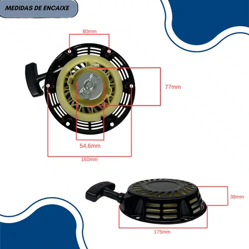 Partida Retrátil Completa para Motor 5.5/6.5/7.0HP