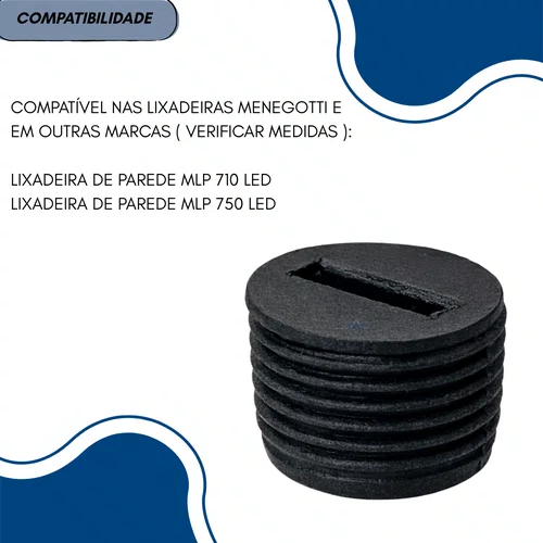 Tampa do Porta Escova para Lixadeira Girafa Menegotti MLP 710 LED / 750 LED