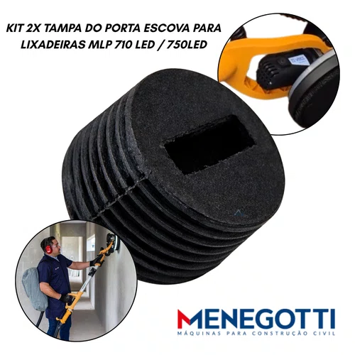 Tampa do Porta Escova para Lixadeira Girafa Menegotti MLP 710 LED / 750 LED